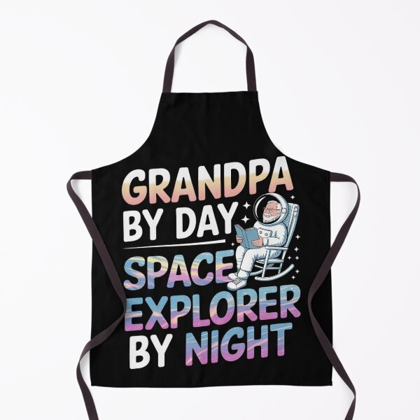 Item preview, Grandpa by Day, Space Explorer by Night – Sci-Fi Adventure Design designed and sold by MagicWander.