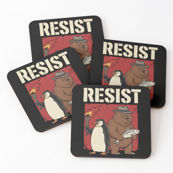 Item preview, Resist-Penguin And Bear designed and sold by svarupa.