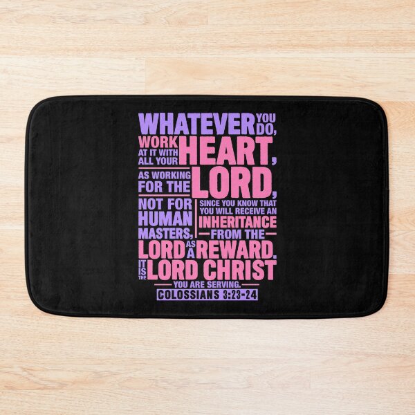 Item preview, Colossians 3:23-24 Work For The Lord Not For Human Masters designed and sold by plushism.