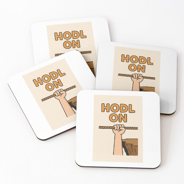 Item preview, HODL ON: Grasping Crypto Over the Edge designed and sold by nvrprooo.
