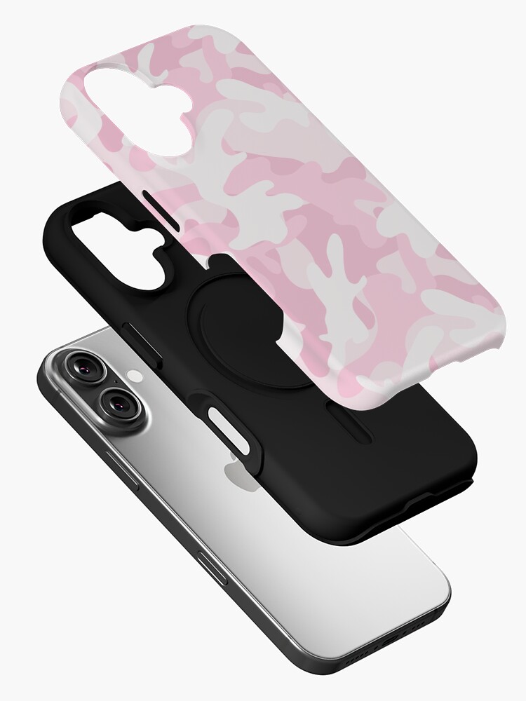 Camo pattern of light pink iPhone Case