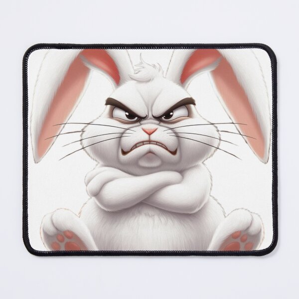 Item preview, Grumpy Cartoon Rabbit with Crossed Arms designed and sold by liman2000.