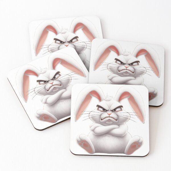 Item preview, Grumpy Cartoon Rabbit with Crossed Arms designed and sold by liman2000.