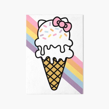 Item preview, Hello Ice Cream Kitty designed and sold by magicbeanbuyer.