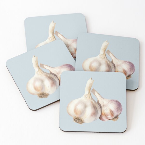 Item preview, Two White Garlic Bulbs designed and sold by Violet Peonies.