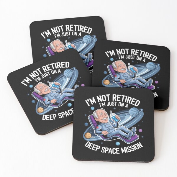 Item preview, I'm Not Retired, I'm Just on a Deep Space Mission – Funny Sci-Fi Retirement Design designed and sold by MagicWander.