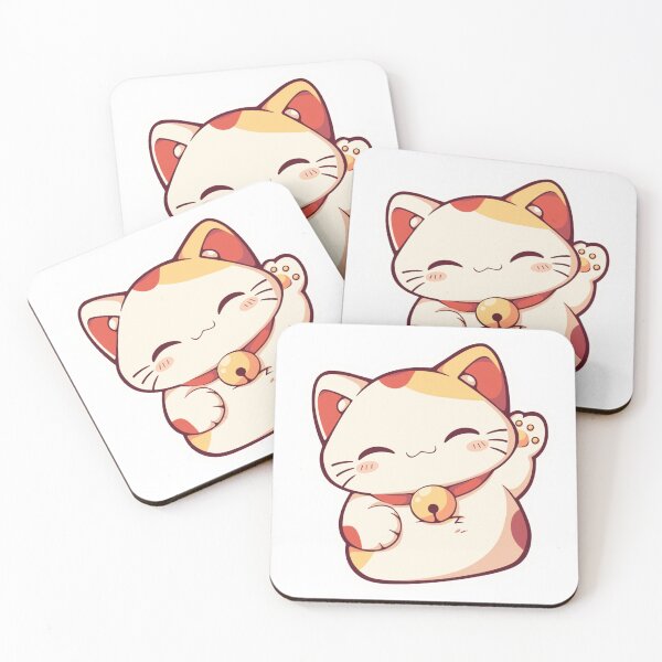 Item preview, Kawaii Maneki-neko 'beckoning cat' designed and sold by MendaciousMina.