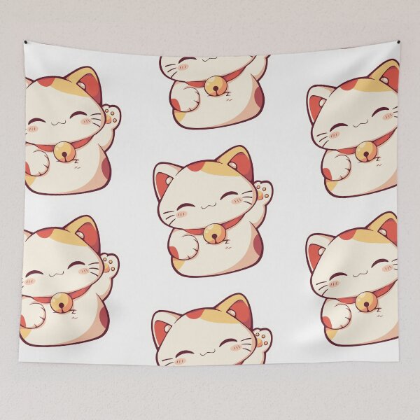 Item preview, Kawaii Maneki-neko 'beckoning cat' designed and sold by MendaciousMina.