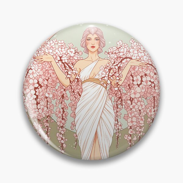 Item preview, Woman clad in weeping cherry blossoms(inspired by Erté) designed and sold by SammyMorry.