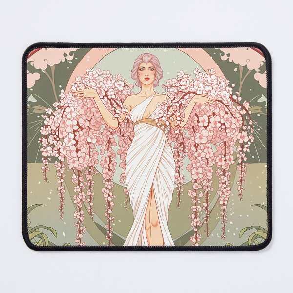 Item preview, Woman clad in weeping cherry blossoms(inspired by Erté) designed and sold by SammyMorry.