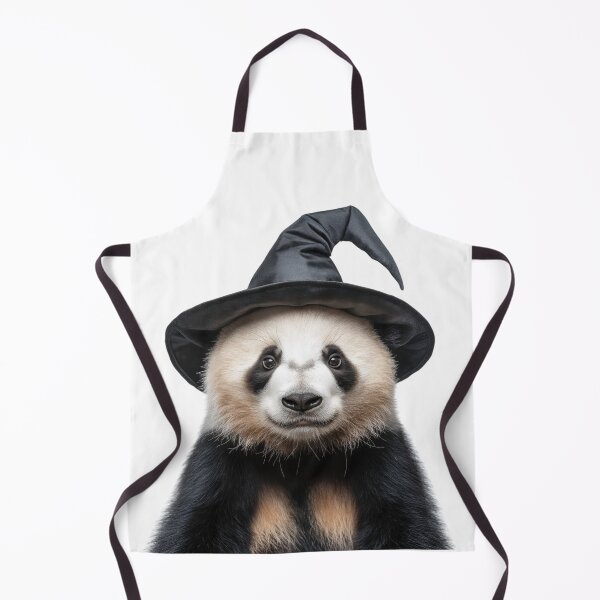 Item preview, Panda Wearing Halloween Witch Hat designed and sold by LazyOwlStore.