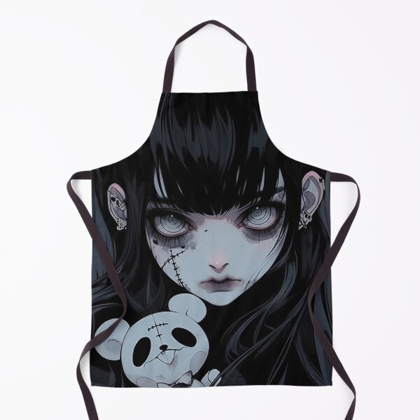 Item preview, Eerie Stitched Doll Anime Girl designed and sold by bubblegoth.