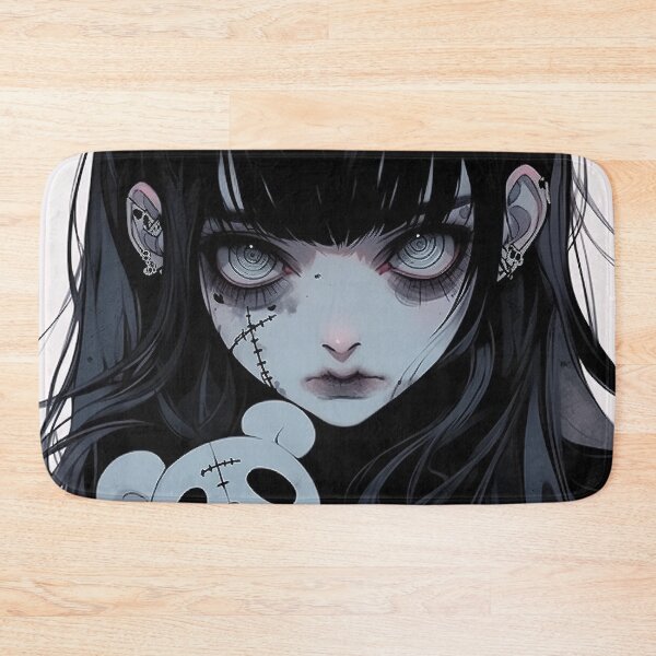 Item preview, Eerie Stitched Doll Anime Girl designed and sold by bubblegoth.
