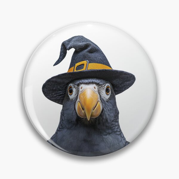 Item preview, Parrot bird Wearing Halloween Witch Hat designed and sold by LazyOwlStore.