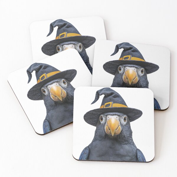 Item preview, Parrot bird Wearing Halloween Witch Hat designed and sold by LazyOwlStore.