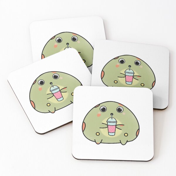 Item preview, Frog sipping on something sweet designed and sold by HallyuHeaven.