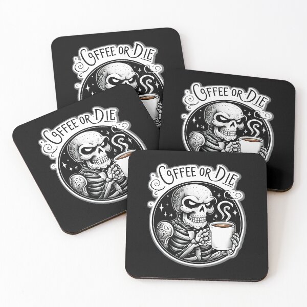 Item preview, Coffee and skull/Coffee or Die designed and sold by PrettyDecor.