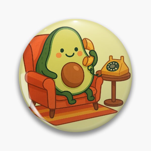 Item preview, Talking Avocado on Retro Couch designed and sold by GinColorist.