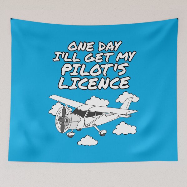 Item preview, One Day I'll Get My Pilot's Licence, Aviation Enthusiast Funny designed and sold by doodlerob.