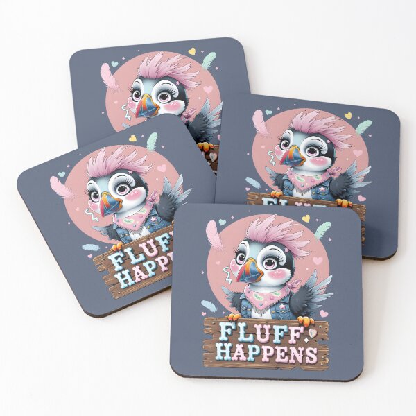 Item preview, Fluff Happens – Sweet & Wild Puffin Design by LaLi Designs designed and sold by LaLi-Designs.