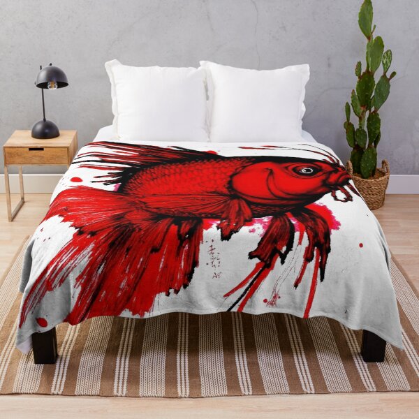 Item preview, Koi fish in japan style manga anime ink drawing kanji black red designed and sold by VonKalt.
