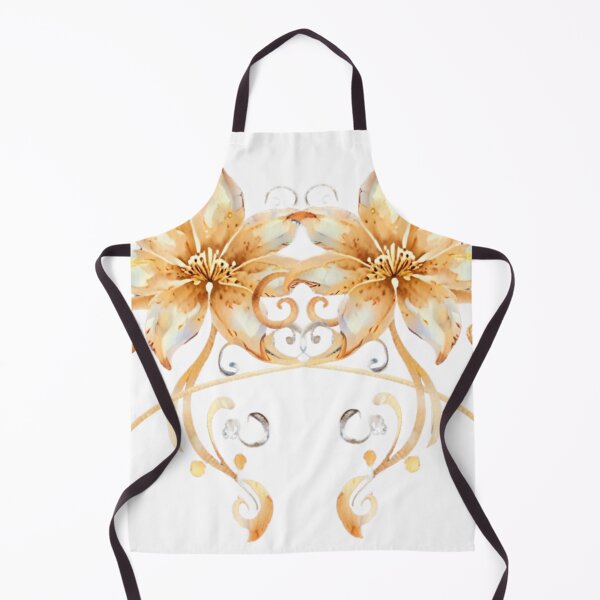 Item preview, Golden Swirl Flower – Watercolor Floral Art designed and sold by CharmingGarden.