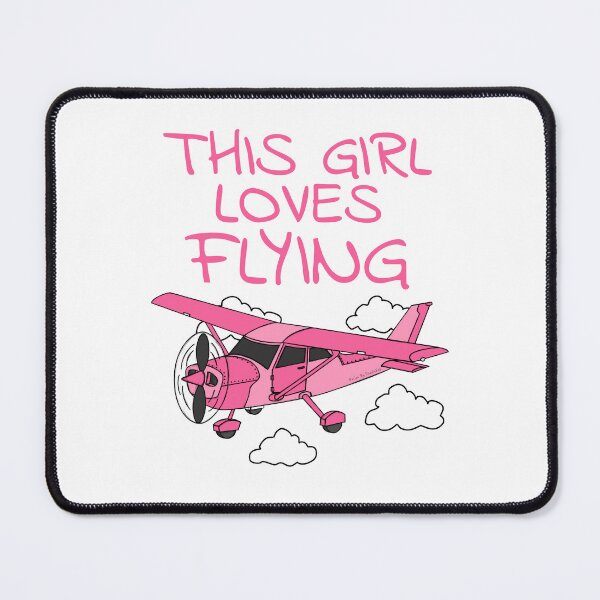 Item preview, This Girl Loves Flying, Female Pilot, Plane Aviation Enthusiast designed and sold by doodlerob.