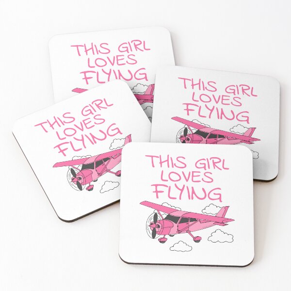 Item preview, This Girl Loves Flying, Female Pilot, Plane Aviation Enthusiast designed and sold by doodlerob.