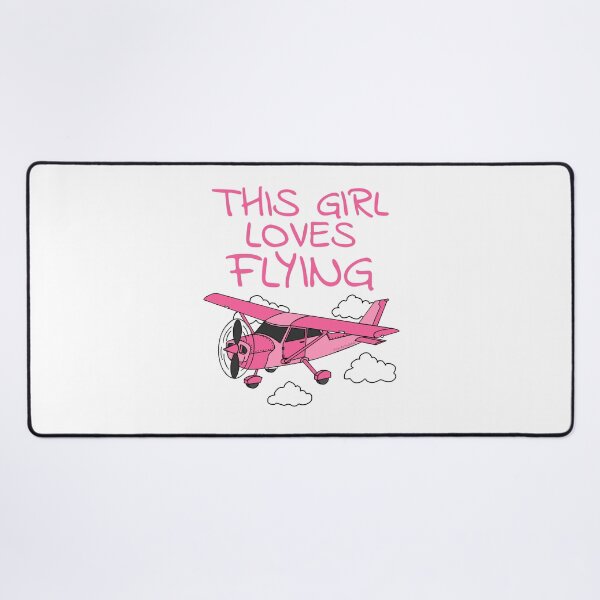 Item preview, This Girl Loves Flying, Female Pilot, Plane Aviation Enthusiast designed and sold by doodlerob.