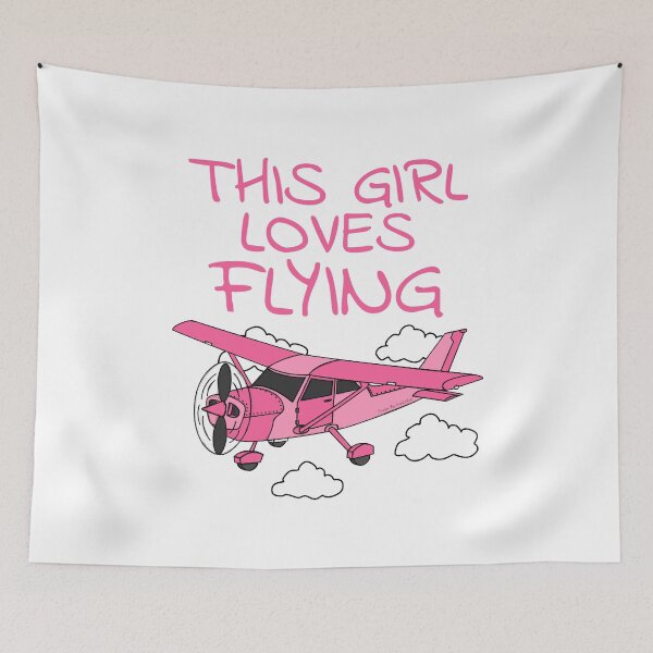 Item preview, This Girl Loves Flying, Female Pilot, Plane Aviation Enthusiast designed and sold by doodlerob.