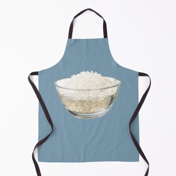 Item preview, White Rice in a Glass Bowl designed and sold by Violet Peonies.