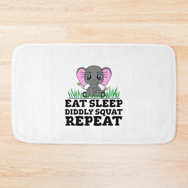 Item preview, Eat Sleep Diddly Squat Repeat Funny Elephant designed and sold by Sartoris Art.