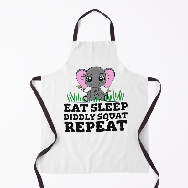 Item preview, Eat Sleep Diddly Squat Repeat Funny Elephant designed and sold by Sartoris Art.