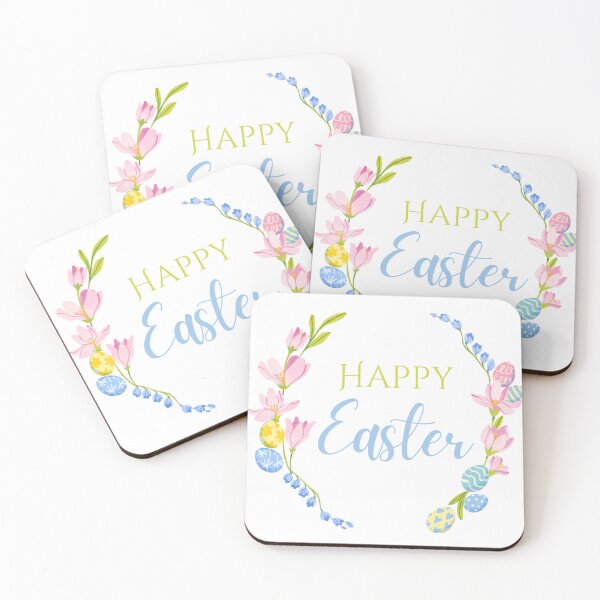 Item preview, Happy Easter Cute Easter Flowers designed and sold by Retro-Reverie.