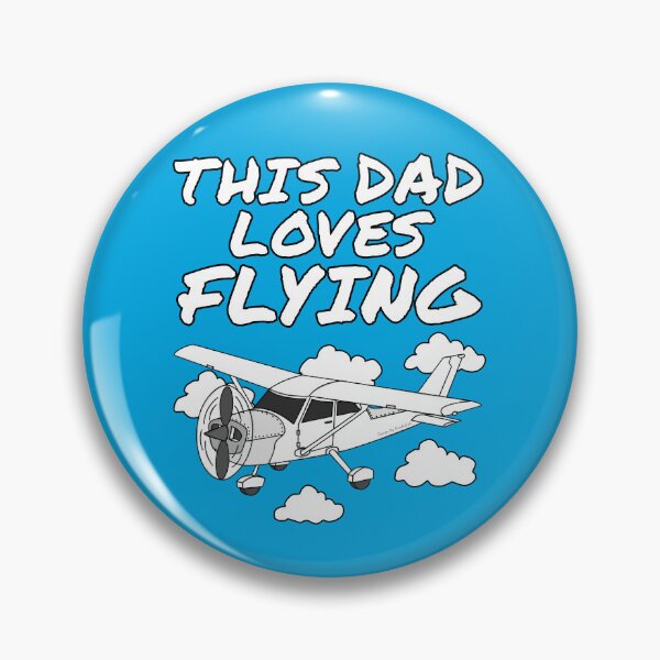 Item preview, This Dad Loves Flying, Plane Pilot Aviation Enthusiast designed and sold by doodlerob.