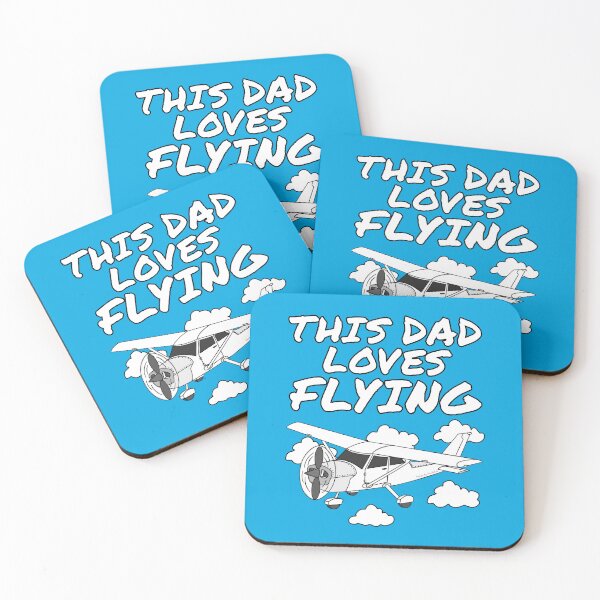 Item preview, This Dad Loves Flying, Plane Pilot Aviation Enthusiast designed and sold by doodlerob.