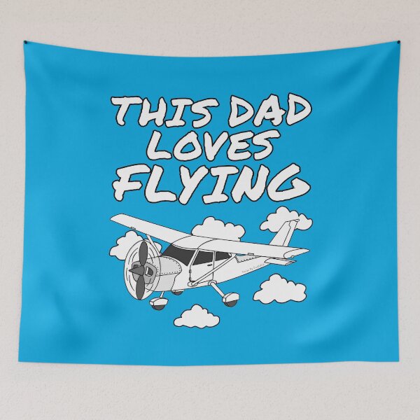 Item preview, This Dad Loves Flying, Plane Pilot Aviation Enthusiast designed and sold by doodlerob.