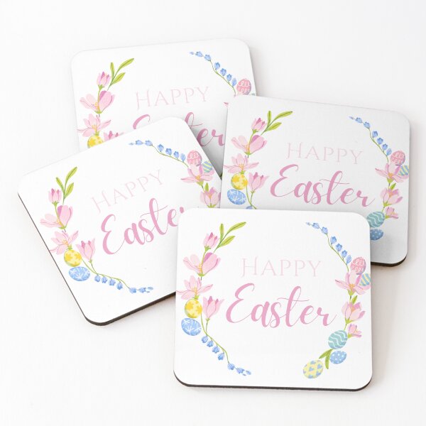 Item preview, Happy Easter Cute Easter Flowers designed and sold by Retro-Reverie.