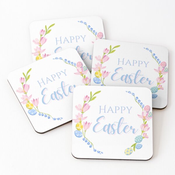 Item preview, Happy Easter Cute Easter Flowers designed and sold by Retro-Reverie.