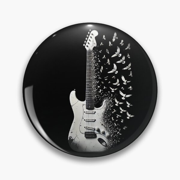 Item preview, Guitar morphing into birds designed and sold by Boggy62.