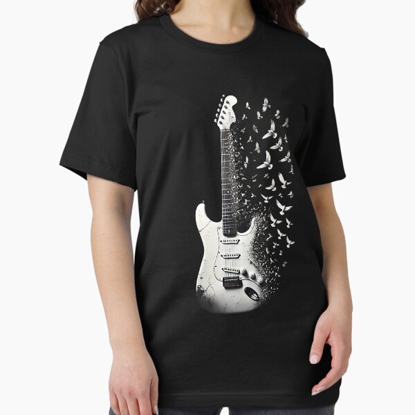 Artikel-Vorschau von Gitarre verwandelt sich in Vögel, designt und verkauft von Boggy62.