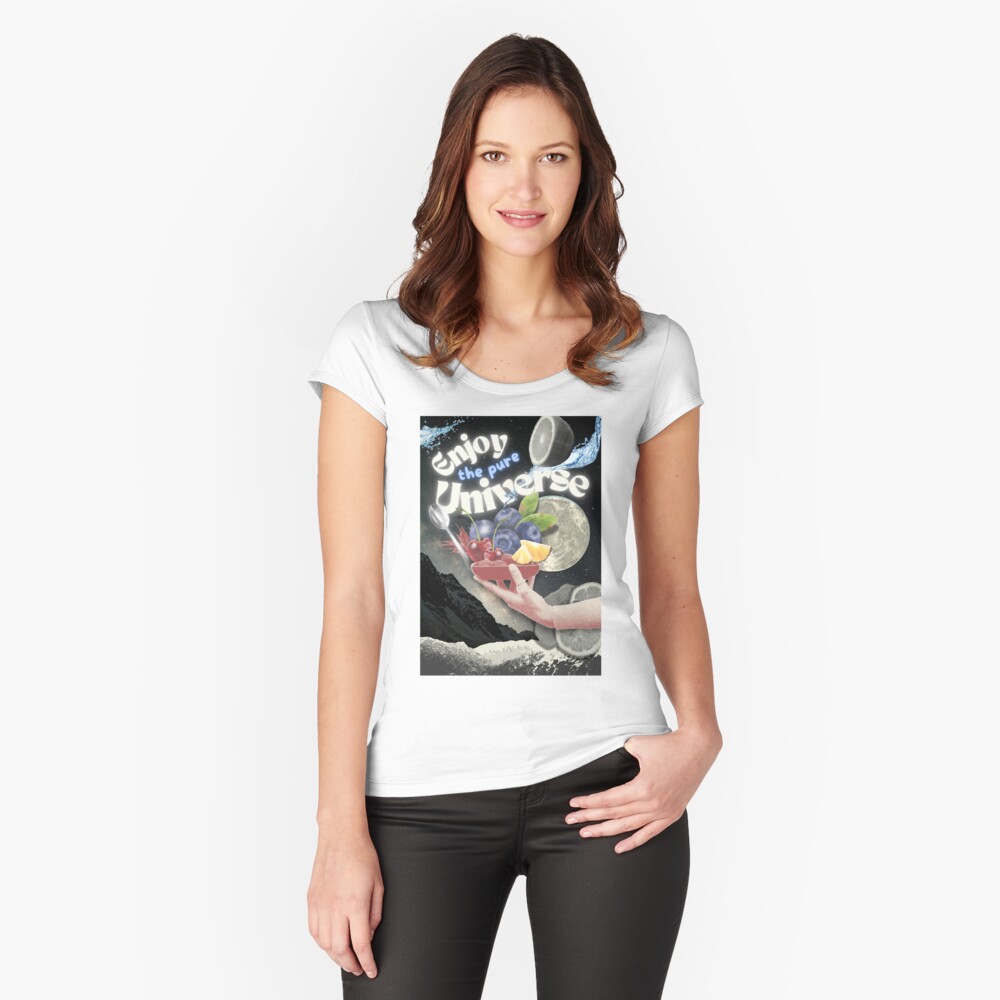 Vista previa del artículo con la obra «Camiseta entallada de cuello ancho», diseñado y vendido por GlauciaSouEu.