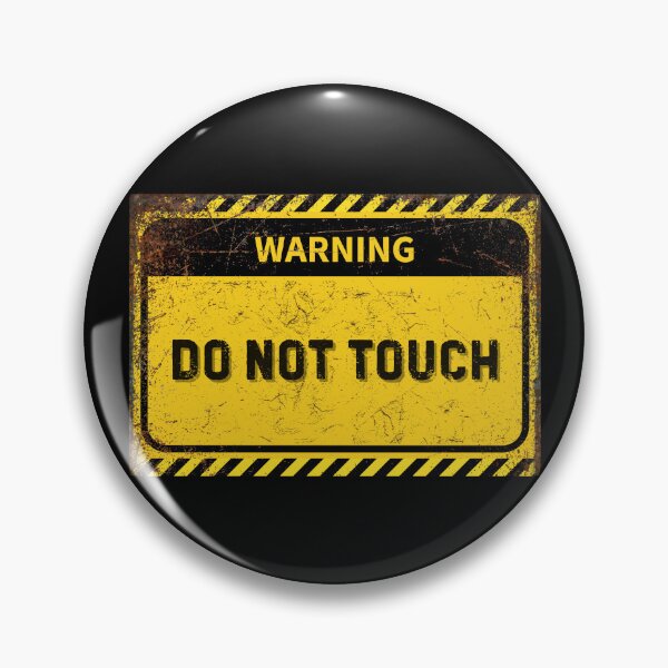 Item preview, Vintage Industrial Safety Sign - Grunge DO NOT TOUCH Decor designed and sold by Psycho-Crazy.