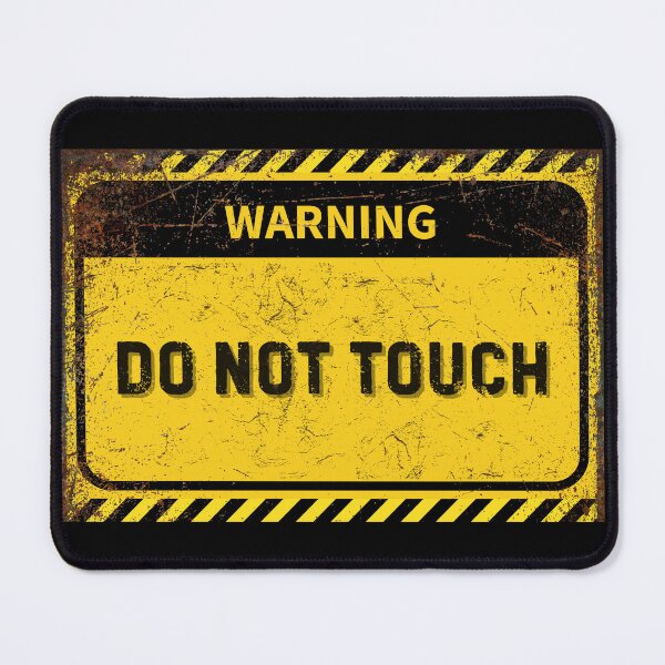 Item preview, Vintage Industrial Safety Sign - Grunge DO NOT TOUCH Decor designed and sold by Psycho-Crazy.