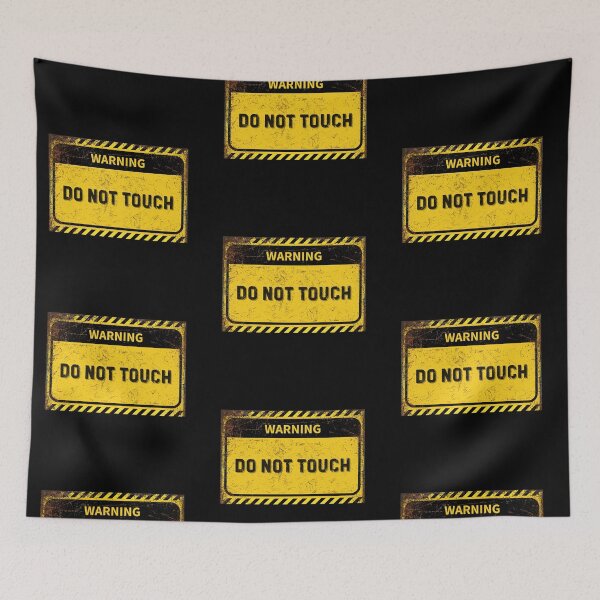 Item preview, Vintage Industrial Safety Sign - Grunge DO NOT TOUCH Decor designed and sold by Psycho-Crazy.