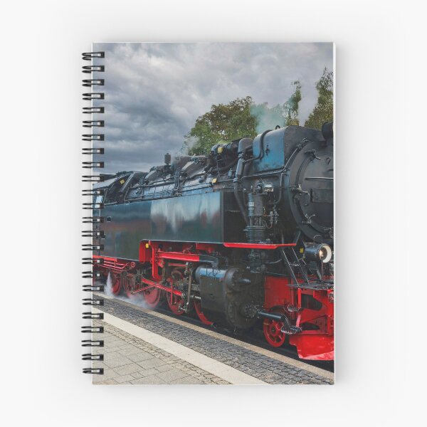 Item preview, old black steam locomotive still in use in Germany from Wernigerode to the hill called brocken in hte harz designed and sold by Por_photos.