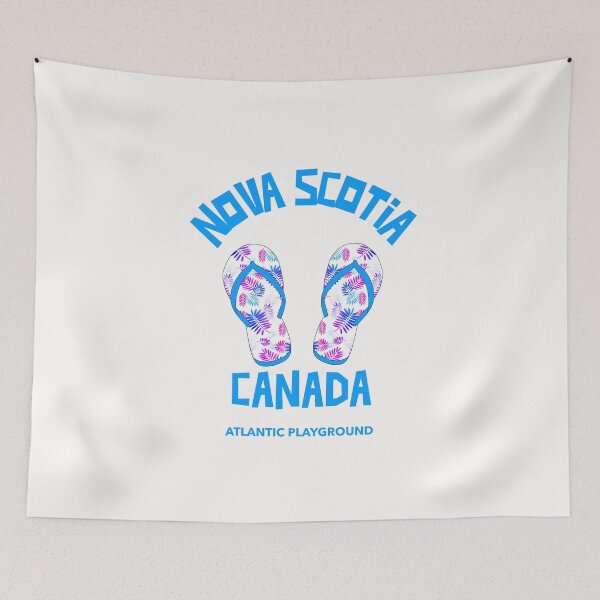 Item preview, Nova Scotia Canada Blue Flip Flops designed and sold by Sartoris Art.