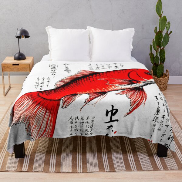 Item preview, Koi fish in japan style manga anime ink drawing kanji designed and sold by VonKalt.
