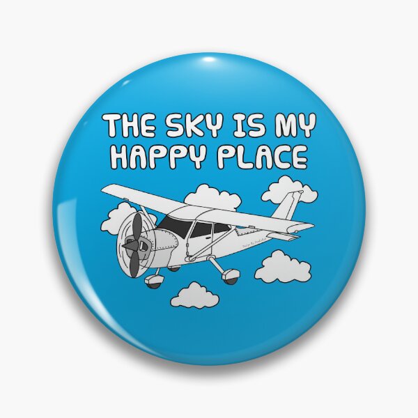 Item preview, The Sky Is My Happy Place, Pilot Aviation Enthusiast designed and sold by doodlerob.