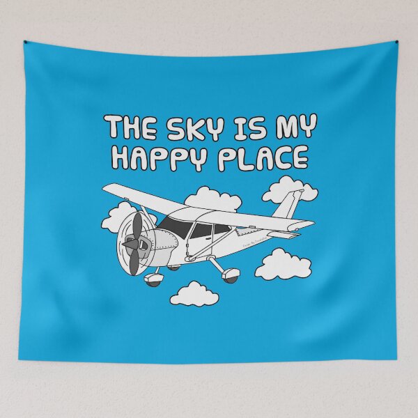 Item preview, The Sky Is My Happy Place, Pilot Aviation Enthusiast designed and sold by doodlerob.